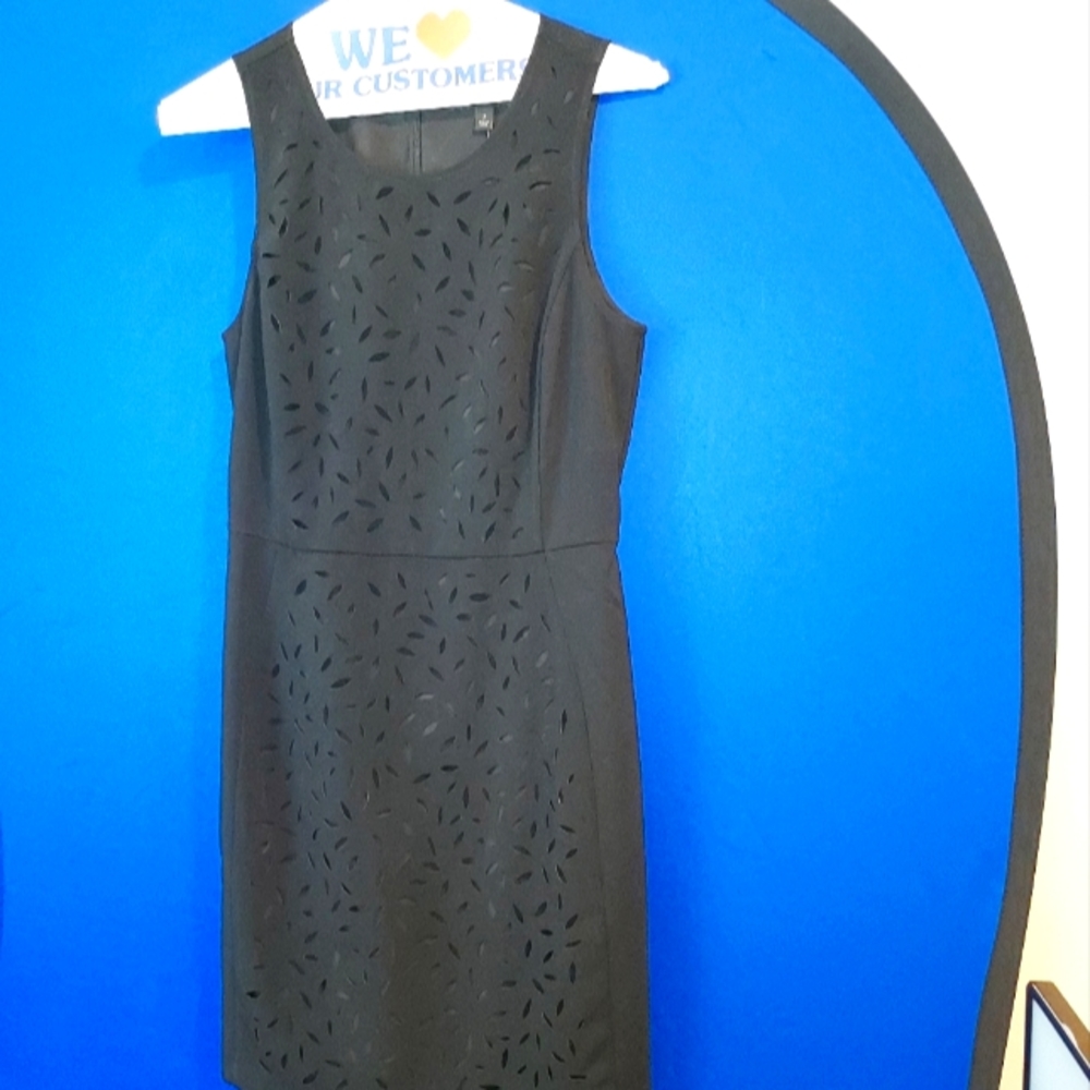Banana Republic black sheath dress